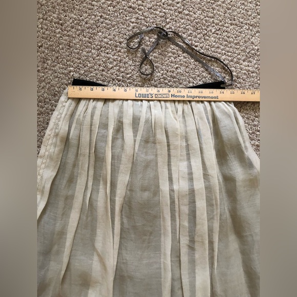 Elegant Cream Maxi Skirt - Picture 6 of 12